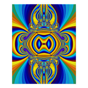 Póster Fundo Abstrato Colorido-14334