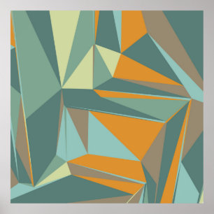 Poster fundo abstrato com trianglesabstrac colorido
