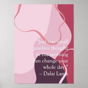 Poster fundo abstrato magenta inspirador
