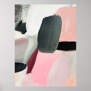 Poster Fundo abstrato pintado. Abstrato art backgrogue