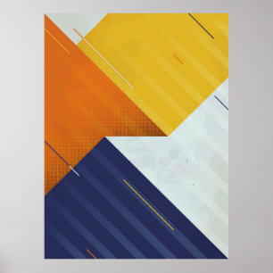 Poster Fundo abstrato. Triturar textura. Geo do triângulo