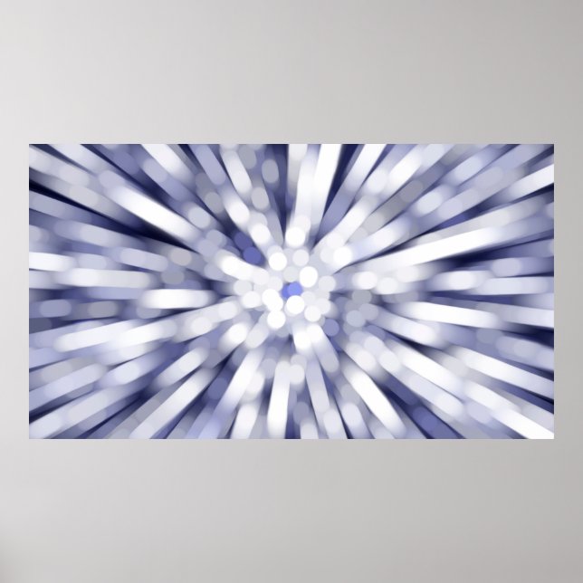 Poster fundo abstrato violeta. estrela de explosão fracta (Frente)