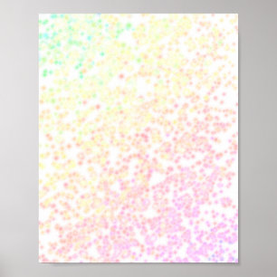 Poster fundo arco-íris pastel macio