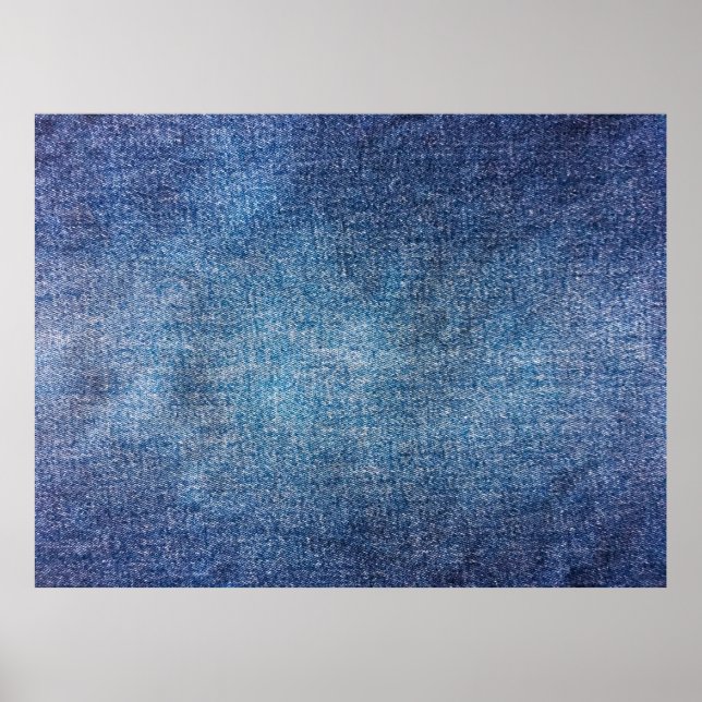 Poster Fundo azul, fundo de textura do jeans de denim. D (Frente)