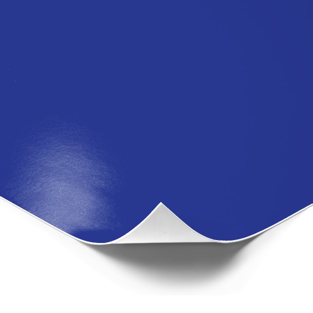 Póster Fundo Azul Profundo Sólido | Design Minimalista Ne (Canto)