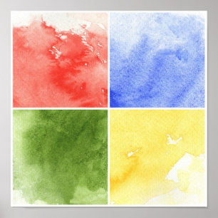 Póster fundo colorido da aguarela para seu design