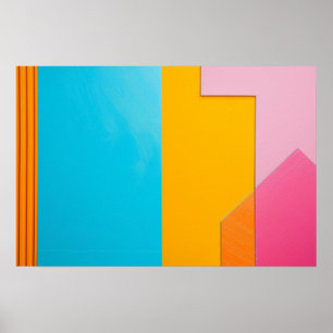 Poster Fundo colorido de retângulos