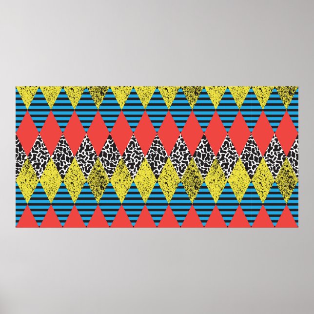 Poster Fundo contínuo com rombo (Frente)