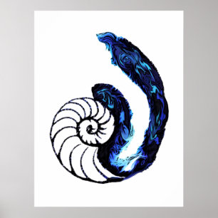 Póster Fundo customizável do preto do órfão do tatuage