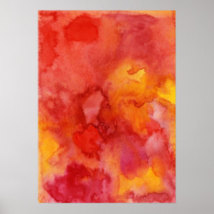 Póster Fundo da pintura da aguarela