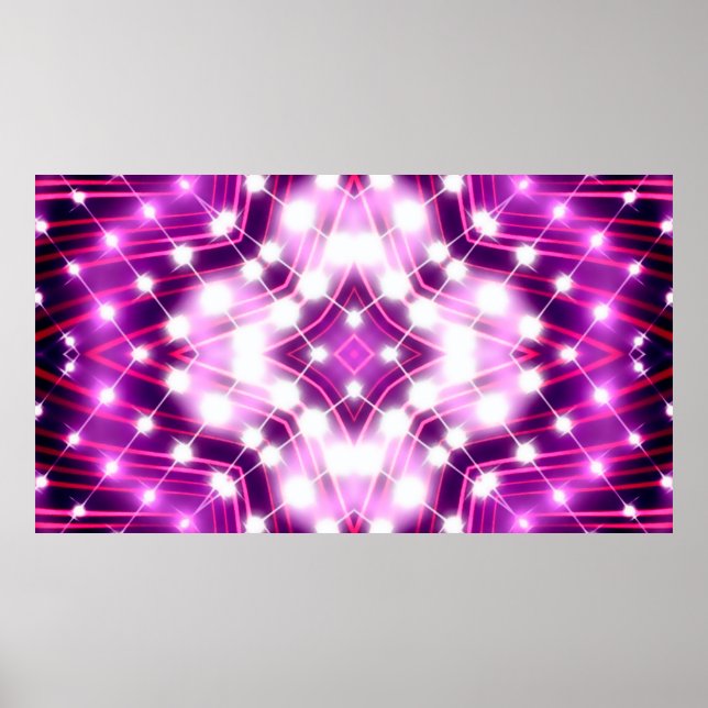 Poster Fundo das luzes flutuantes (Frente)