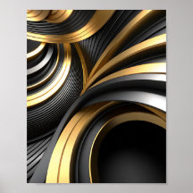 Fundo de Abstrato de luxo com Dourado e preto