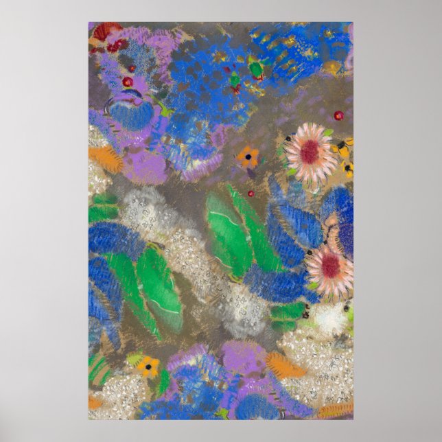 Poster Fundo de abstrato de Odilon Redon.LGE (Frente)