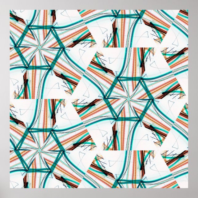 Poster Fundo de abstrato Fractal. Efeitos digitais. Fest (Frente)