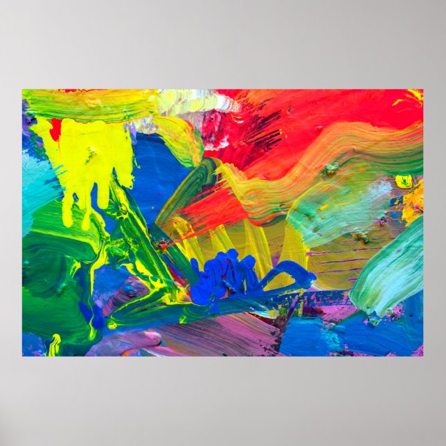 Poster fundo de abstrato. Fundo pintado à mão. (Frente)