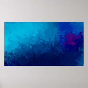 Poster Fundo de Abstrato pintado com escova. Pincel encra