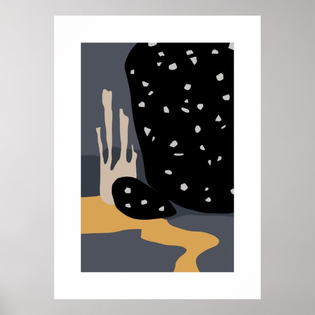 Poster fundo de arte abstrato (Frente)