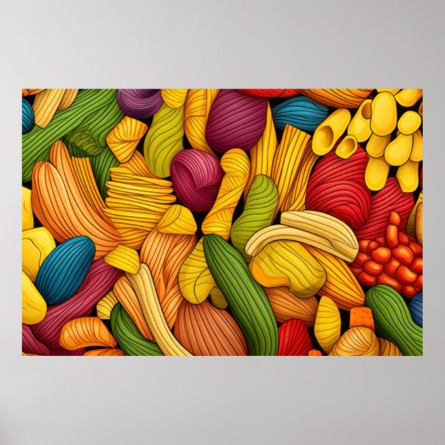 Poster Fundo de arte de massa LARGO (Frente)