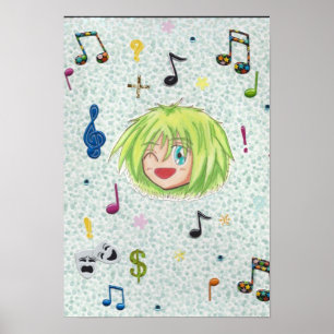 Poster Fundo de Chibi Izumi w/collage