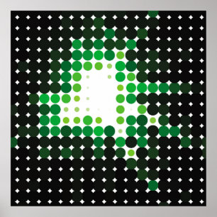 Poster Fundo de colheita colorido geométrico. Abstrato