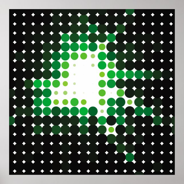 Poster Fundo de colheita colorido geométrico. Abstrato (Frente)