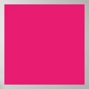 Poster Fundo de Cor Personalizada Rosa Quente da Moda