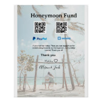 Fundo de lua de mel venomo paypal doação Q R casal