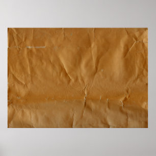 Poster Fundo de papel amassado e amassado. Série - vermel