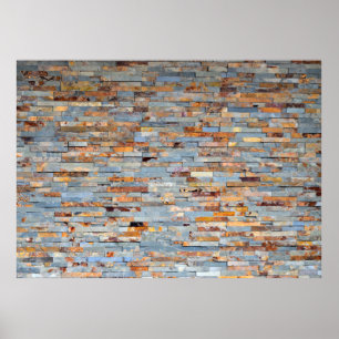Poster Fundo de Parede de Tijolo Antigo