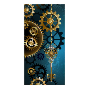 Póster Fundo de tartaruga com engrenagens