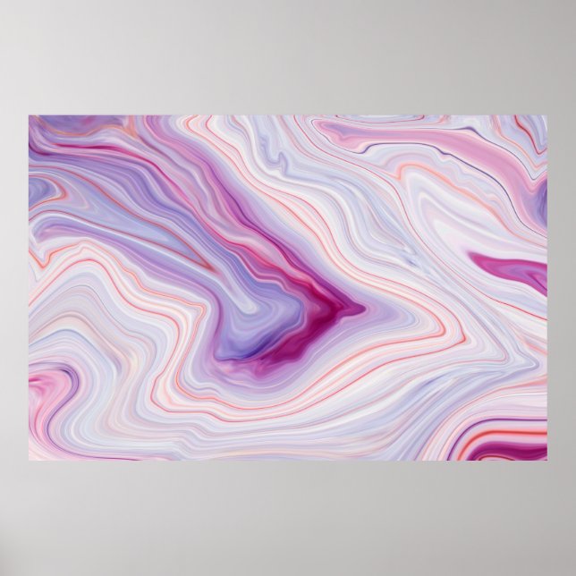 Poster Fundo de textura mármore/patas de cinza branca (Frente)