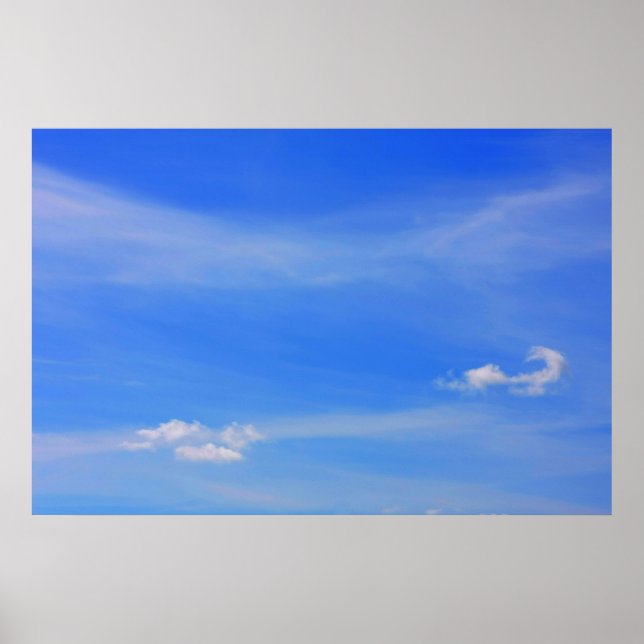 Poster Fundo do céu azul. (Frente)
