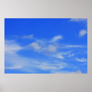 Póster Fundo do céu azul.