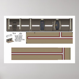 Poster Fundo do Corredor de Defiant Diorama