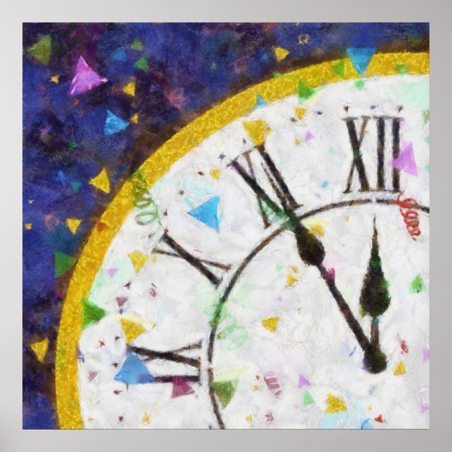 Poster Fundo do feliz ano novo (Frente)