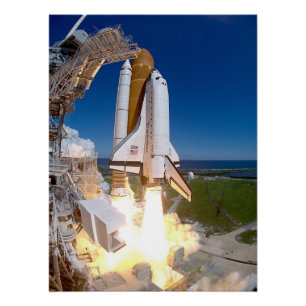 Póster Fundo do ônibus espacial