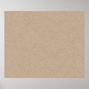 Póster Fundo do papel de embalagem de Brown Impresso