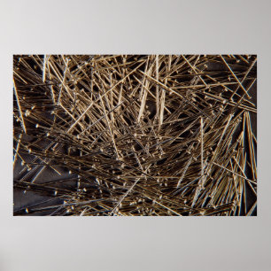 Poster Fundo do pino de metal