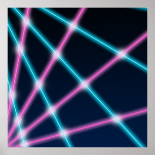 Poster Fundo do retrato da Escola a Laser dos anos 80 leg