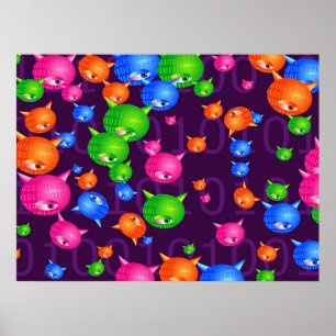 Poster Fundo do vírus