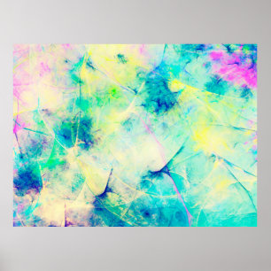 Poster fundo fractal abstrato azul 3d renderização3d, a