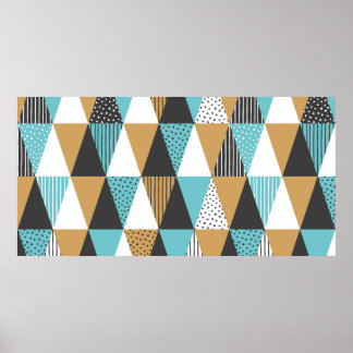 Poster Fundo geométrico. Ilustração abstrata vintage