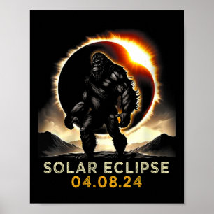 Poster Fundo Grande Total Eclipse Solar 4.08.2024 Roupa
