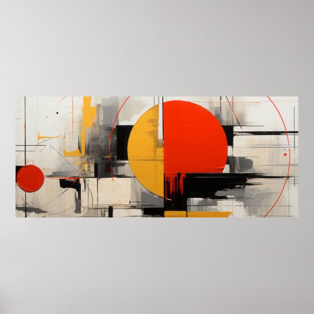 Poster Fundo grunge abstrato (Frente)