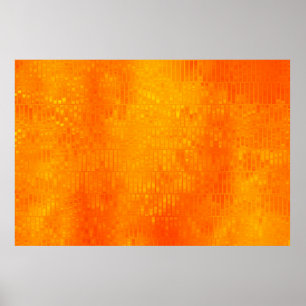Poster Fundo laranja abstrato brilhante com vidros