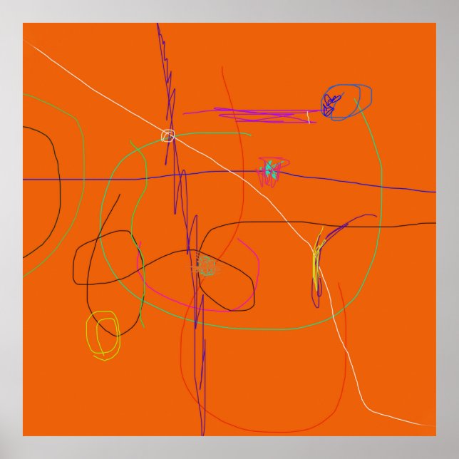 Poster Fundo Laranja Vivo (Frente)