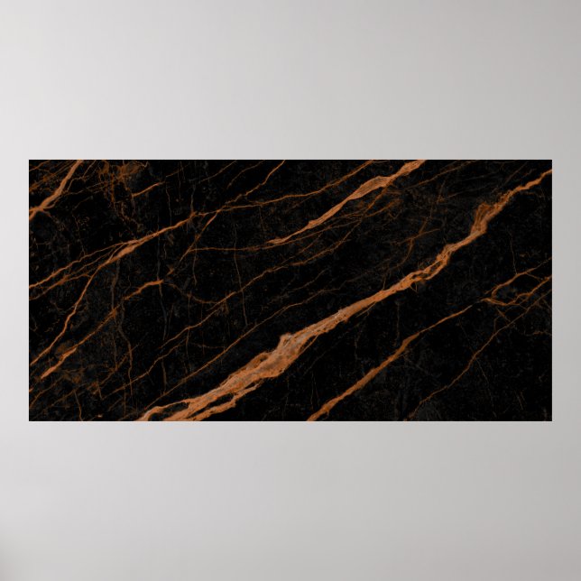 Poster fundo natural negro de marble emperador (Frente)