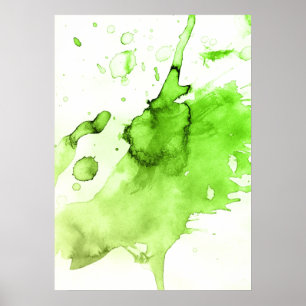 Poster Fundo pintado mão 3 da aguarela abstrata