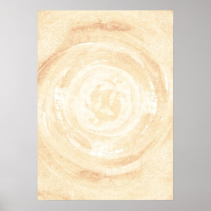 Póster Fundo pintado mão abstrato da aguarela