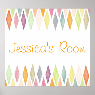 Póster Fundo projetado da aguarela